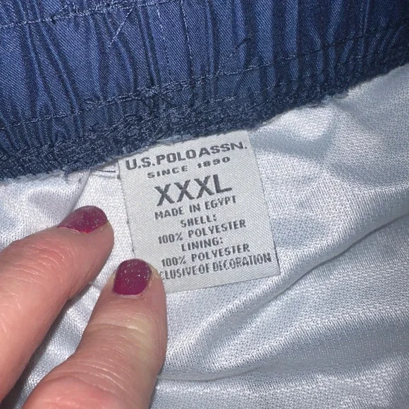 XXXL U.S. Polo Assn. Men's Green and Navy Striped Shorts. MUST BE BUNDLED - Picture 2 of 8